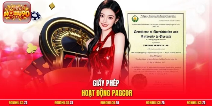 Giấy Phép Hoạt Động PAGCOR